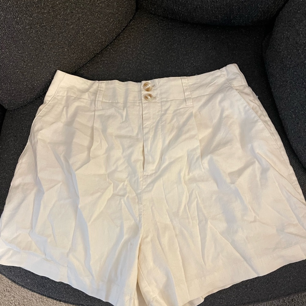 LC Lauren Conrad High Waist White Shorts